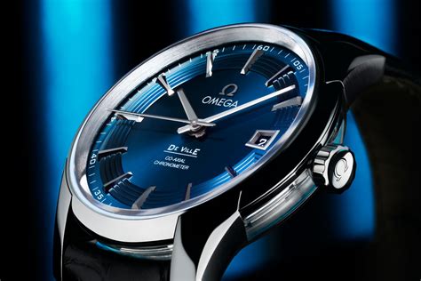 omega hour vision blue replica|omega deville review.